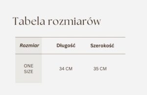 tabela rozmiarów
